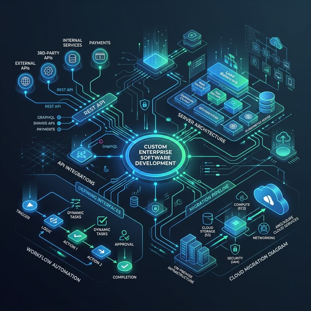 Custom software development and system integration